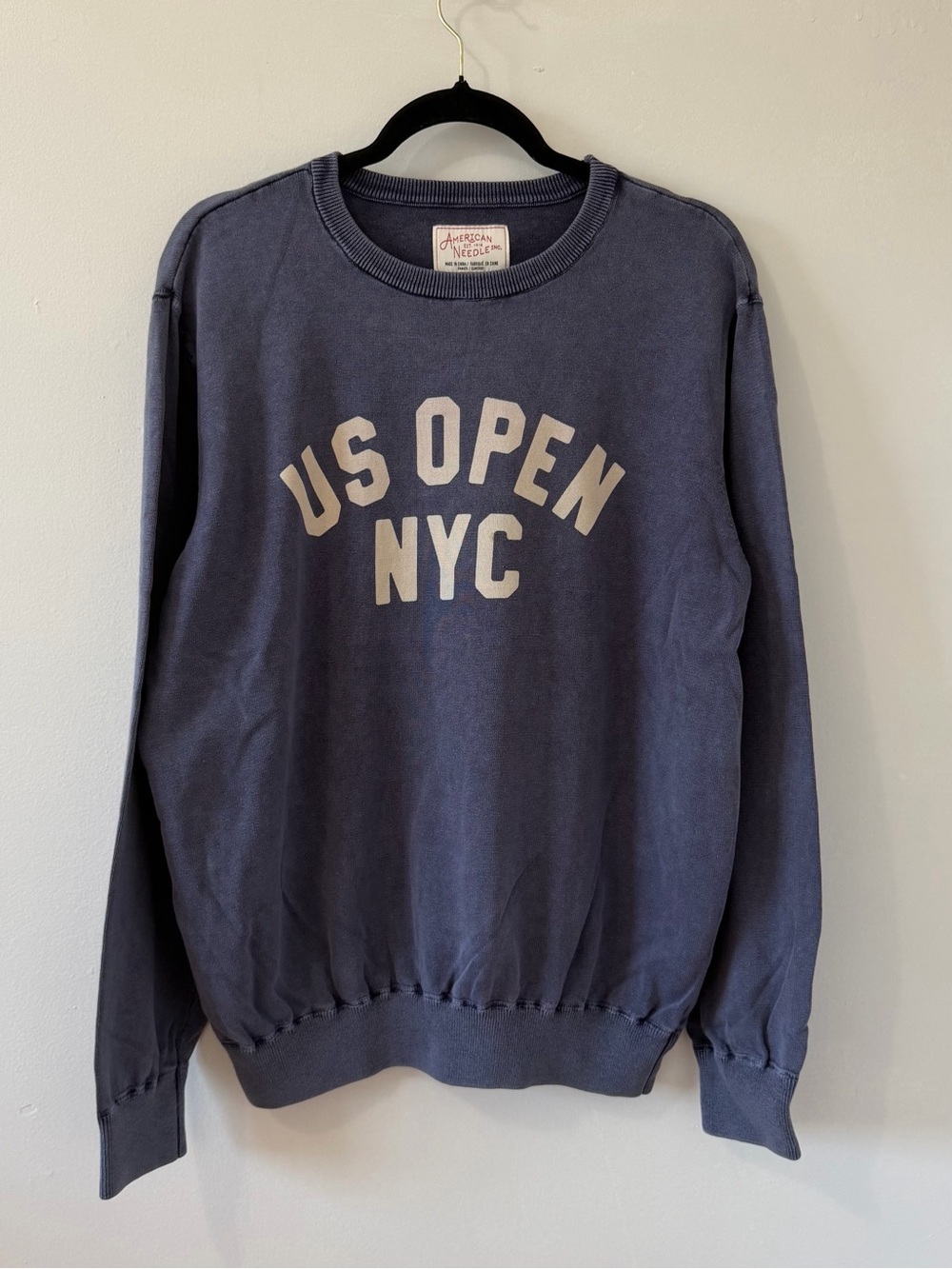 American Needle US Open NYC Crewneck Sweatshirt - Indigo with White Logo